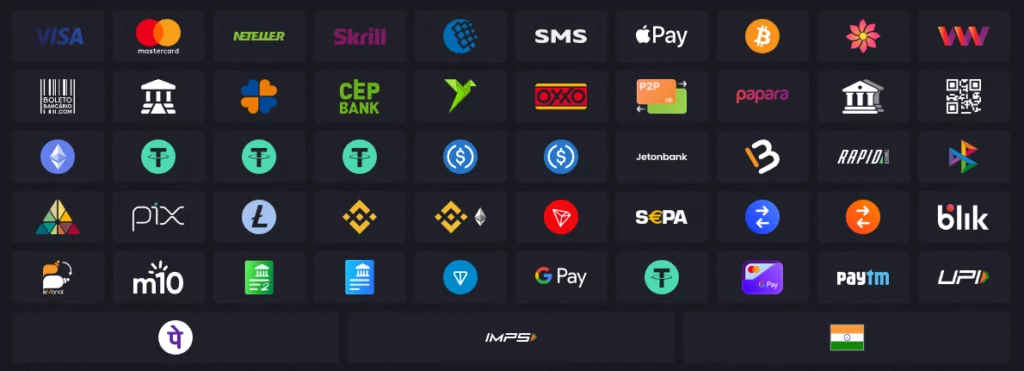 Все способы оплаты в Vavada Casino