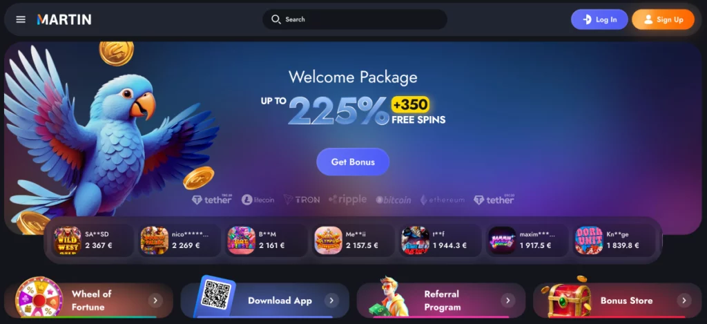 Martin Casino Website